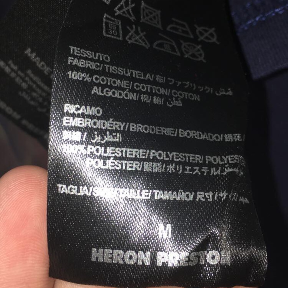 Heron Preston world tour 2017 long sleeve tee