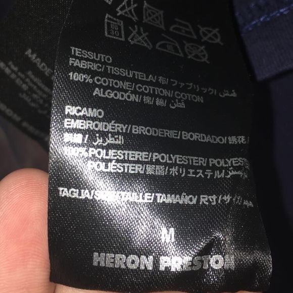 Heron Preston world tour 2017 long sleeve tee