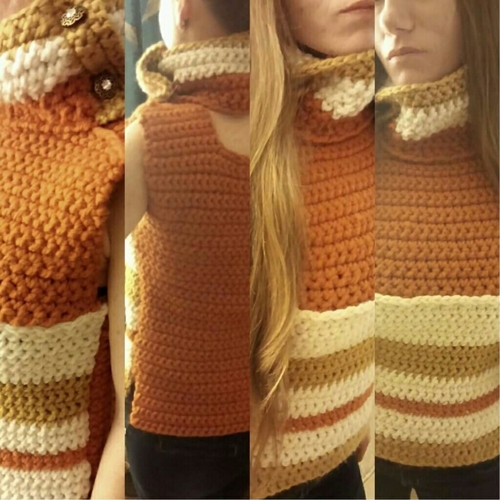 Crotçhet Sweater Vest