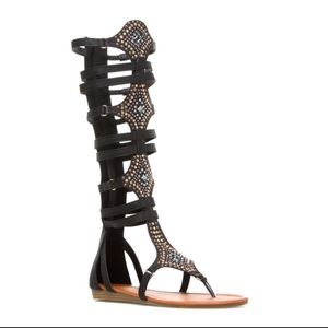 Embellished Gladiator Sandals