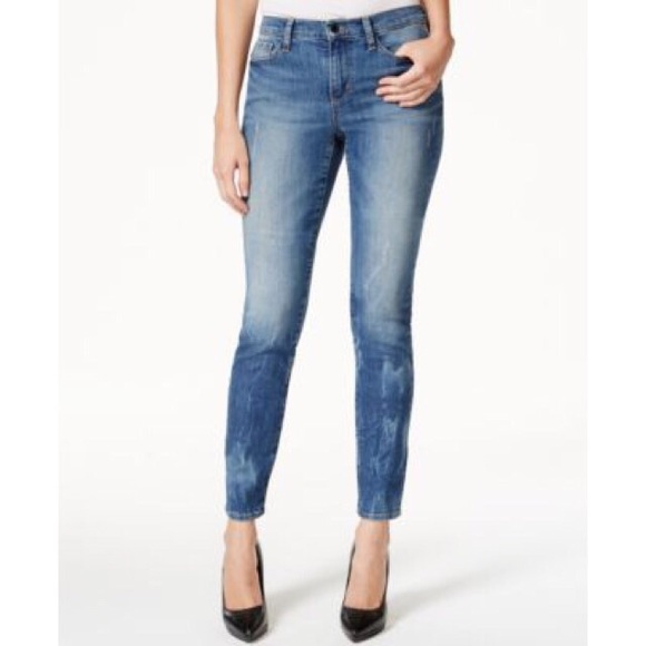 DKNY City skinny faded 5 pocket zip fly, silver - Picture 3 of 4