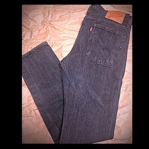 NWOT Mens Levi 510 dark grey Skinny Jeans 32x32