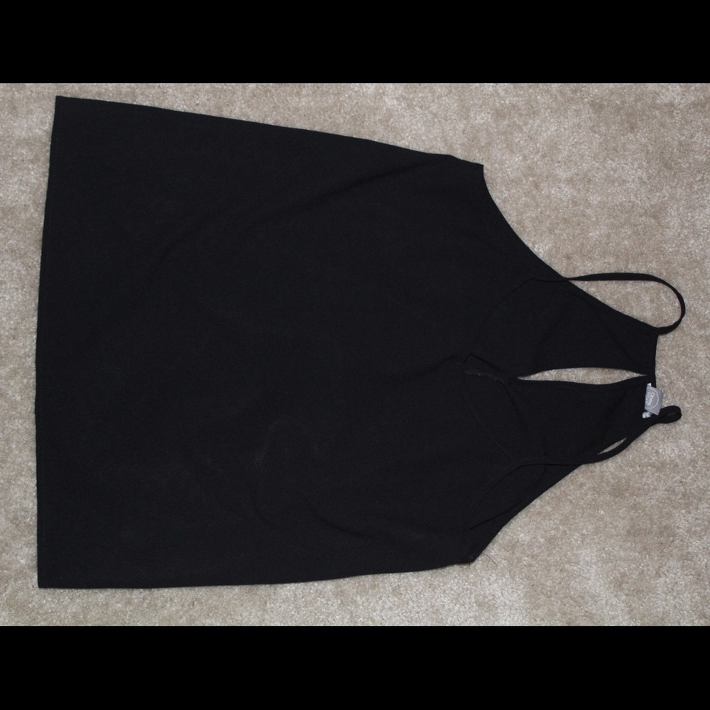 Black tank top
