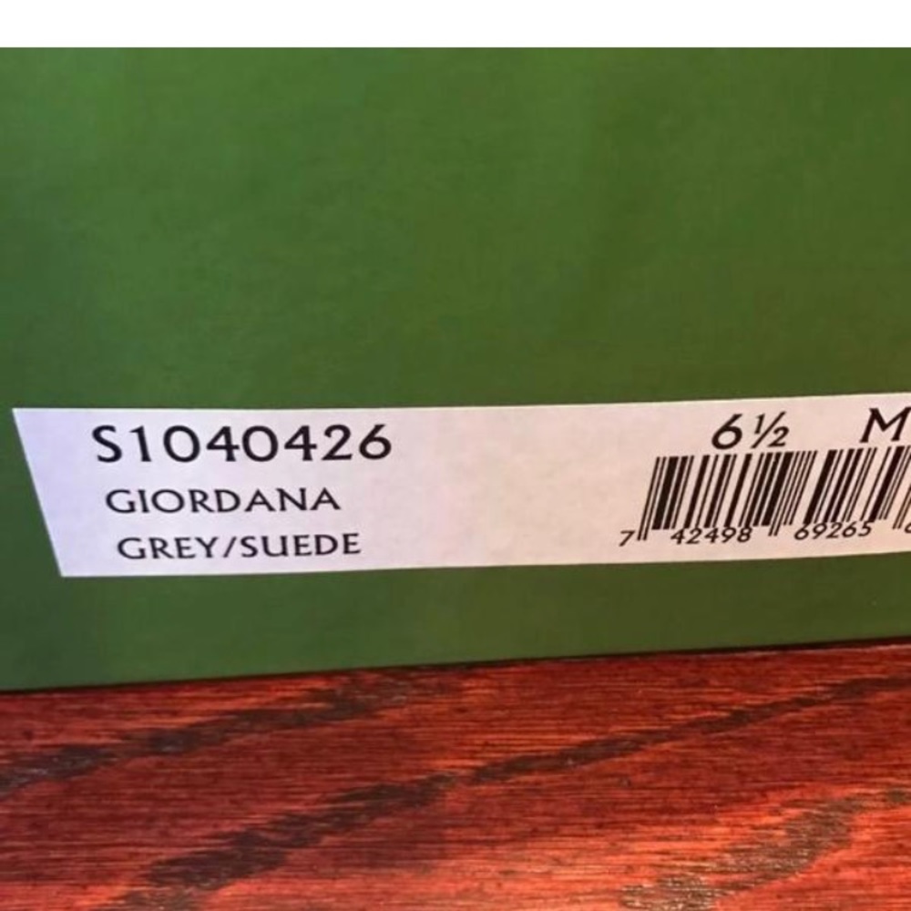 Kate Spade Gray Suede Python Platform Shoes 36.5 - image 8