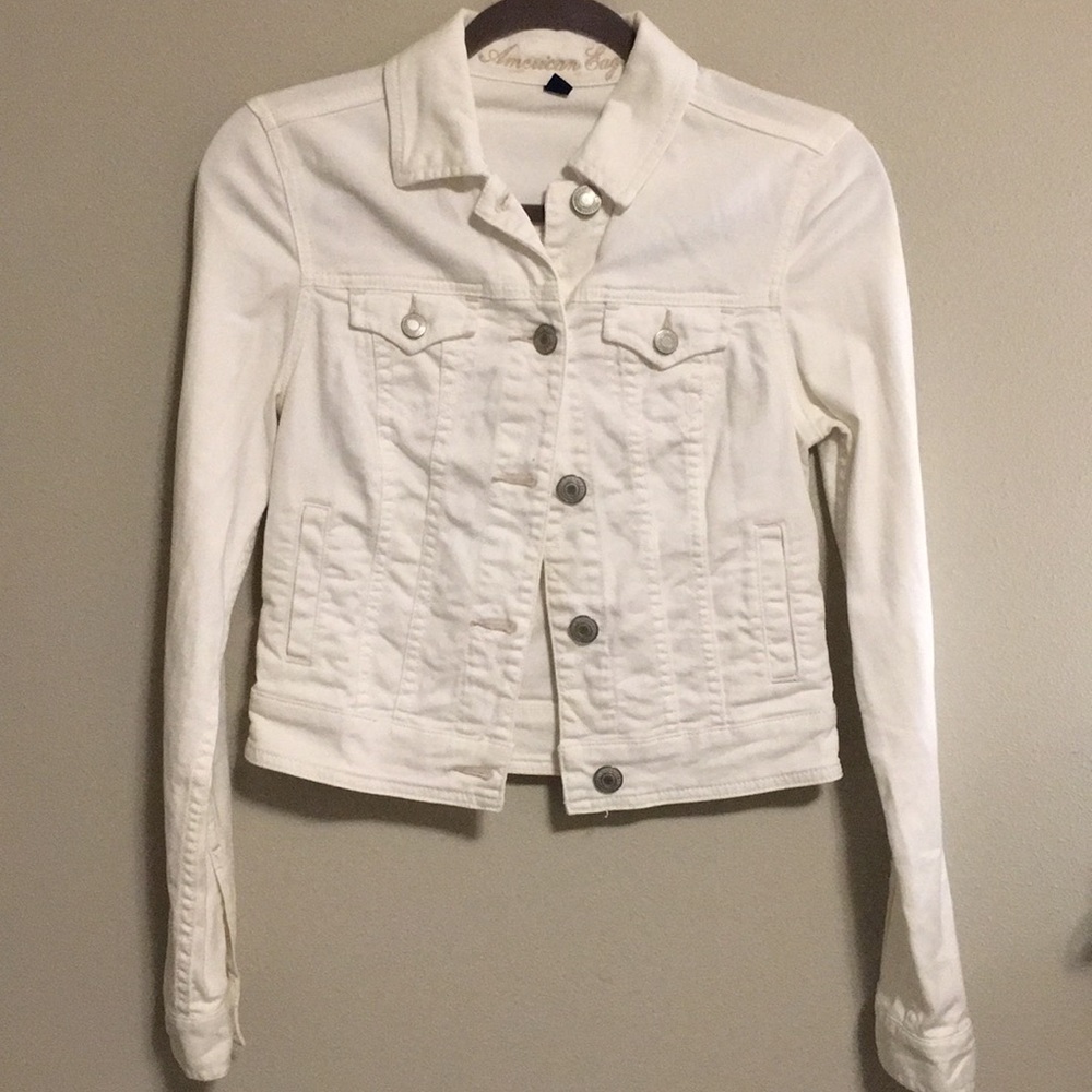 White denim jacket