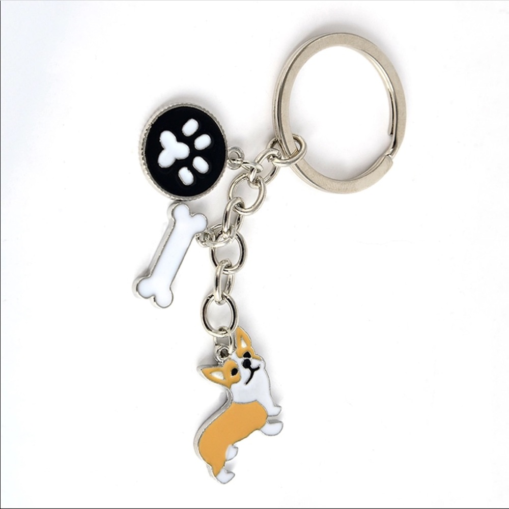 Corgi Keychain Keyring