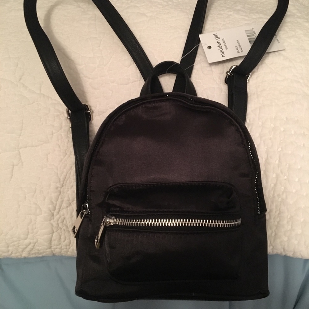 Madden Girl black backpack