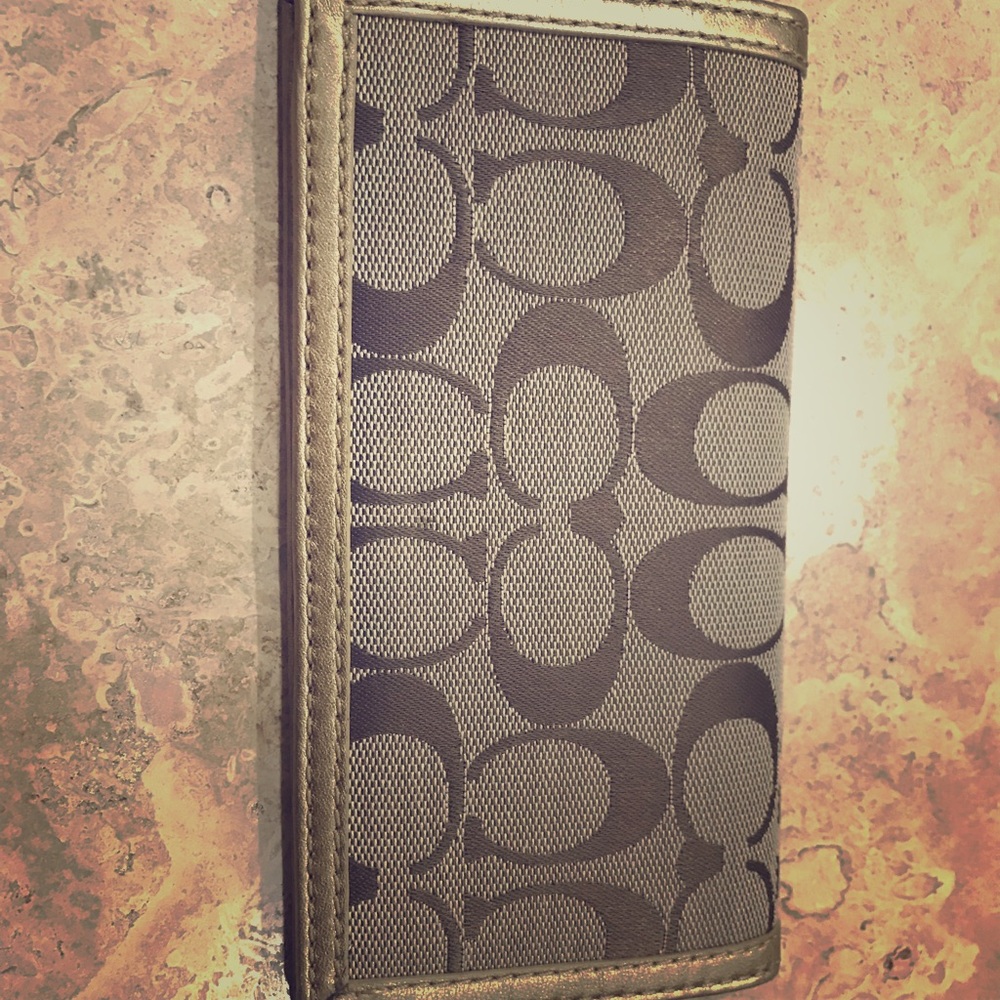 Coach Checkbook Cover