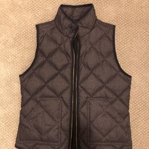 J Crew Quilted Puffer Vest Size Small
