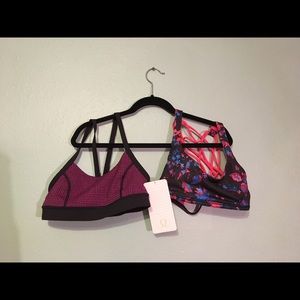 Two lululemon Sports Bras