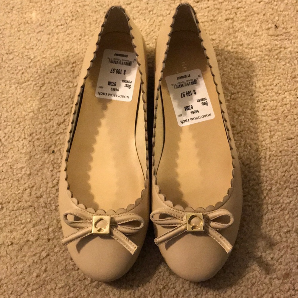 Brand New Beige Kate Spade Flats