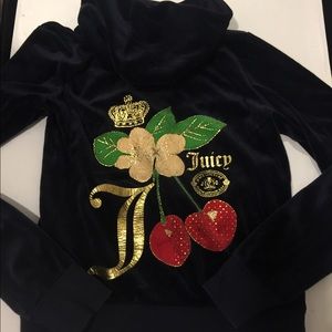 Juicy couture hoodie with zipper black
