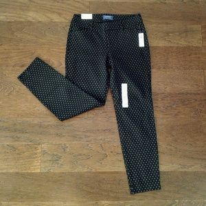 Patterned Cropped Dress Pants