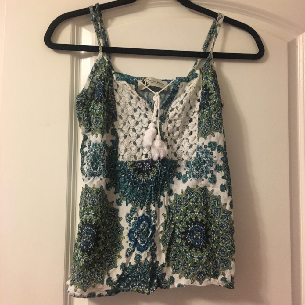 Paisley bohemian tank top size S
