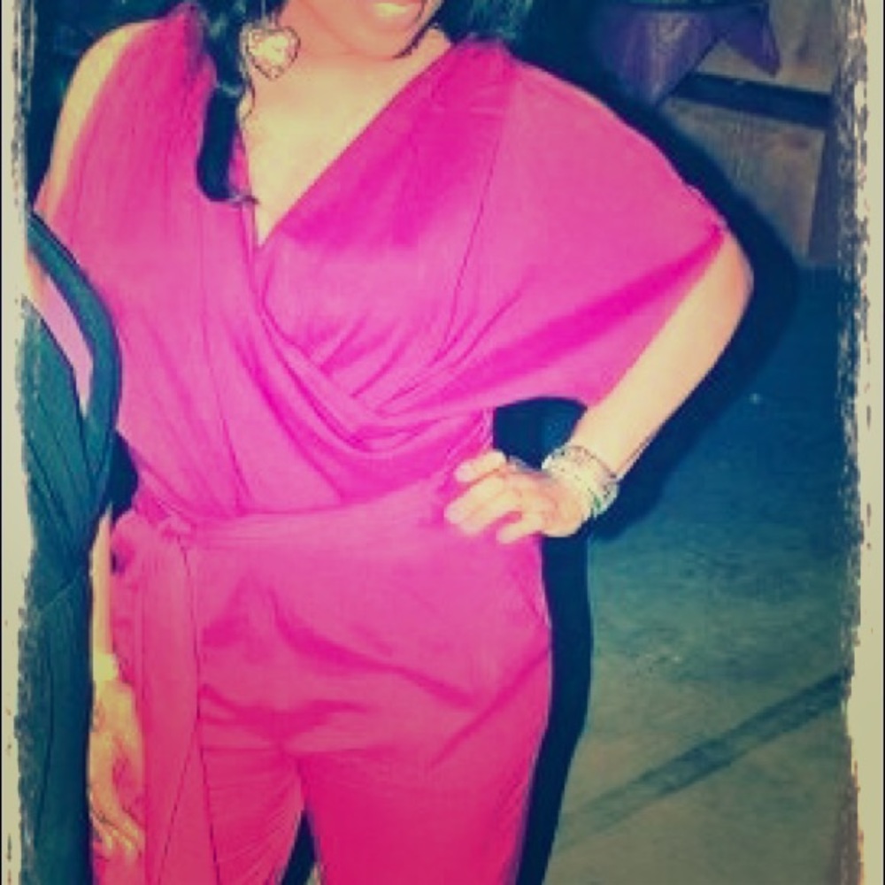 *Burgundy cold shoulder jumpsuit