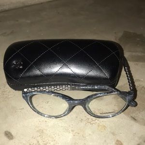 Chanel 3319 Glasses - Grey Blue Chain Temple