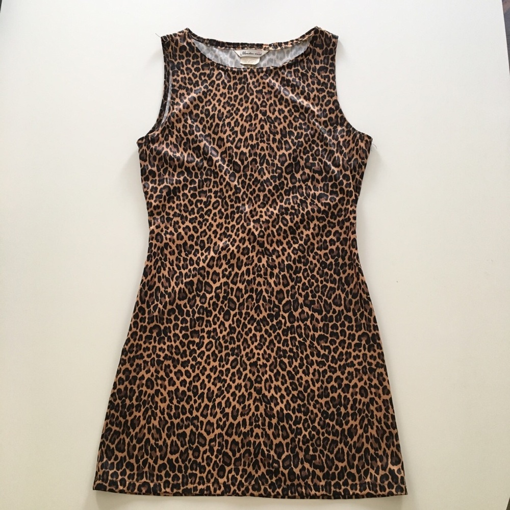 Vintage leopard print mini dress SOLD