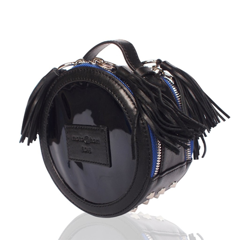 Mata Hari Trina Leather Tassel Circle Crossbody