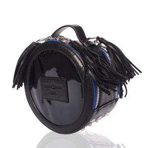 Mata Hari Trina Leather Tassel Circle Crossbody