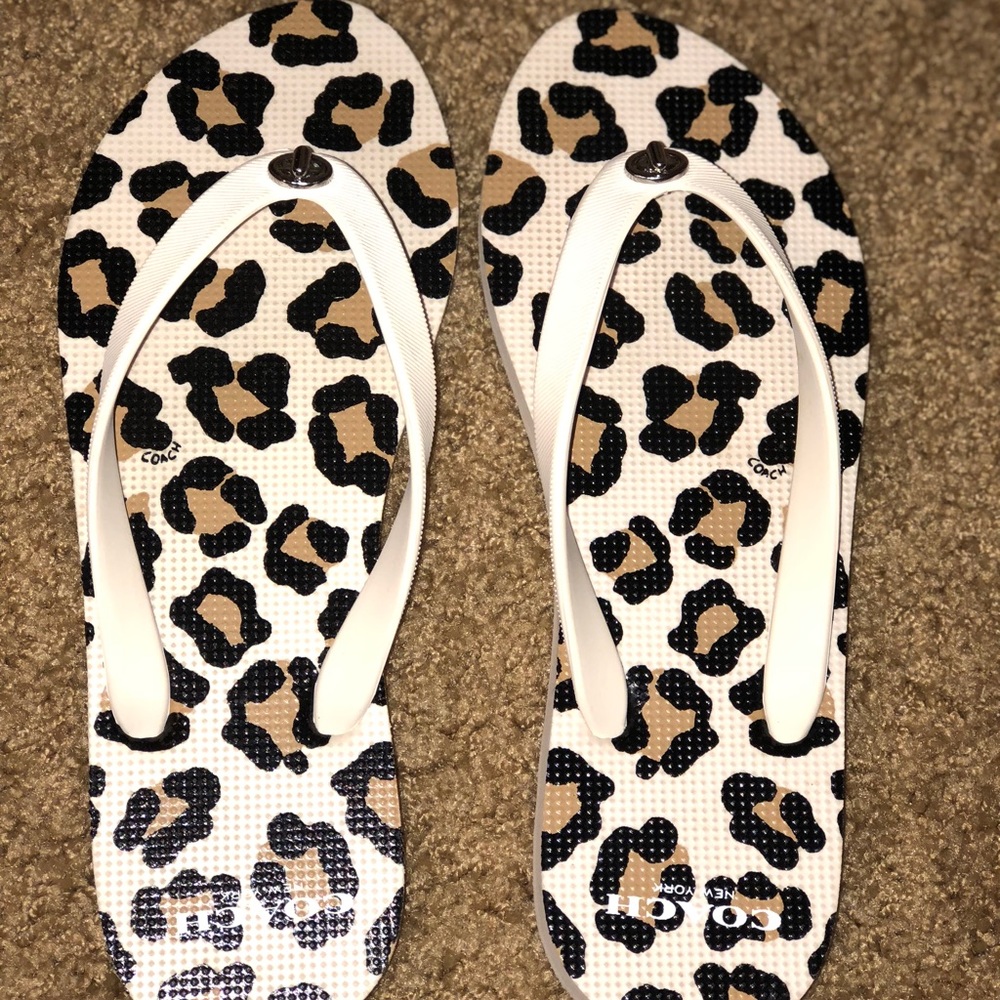 Coach flip flops