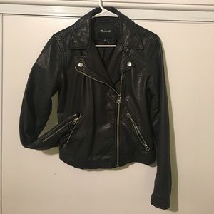 Madewell washed leather motorcycle