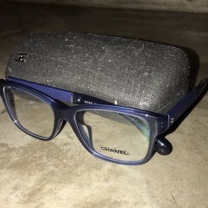 Chanel 3310-Q-A Glasses - Blue Leather Temples