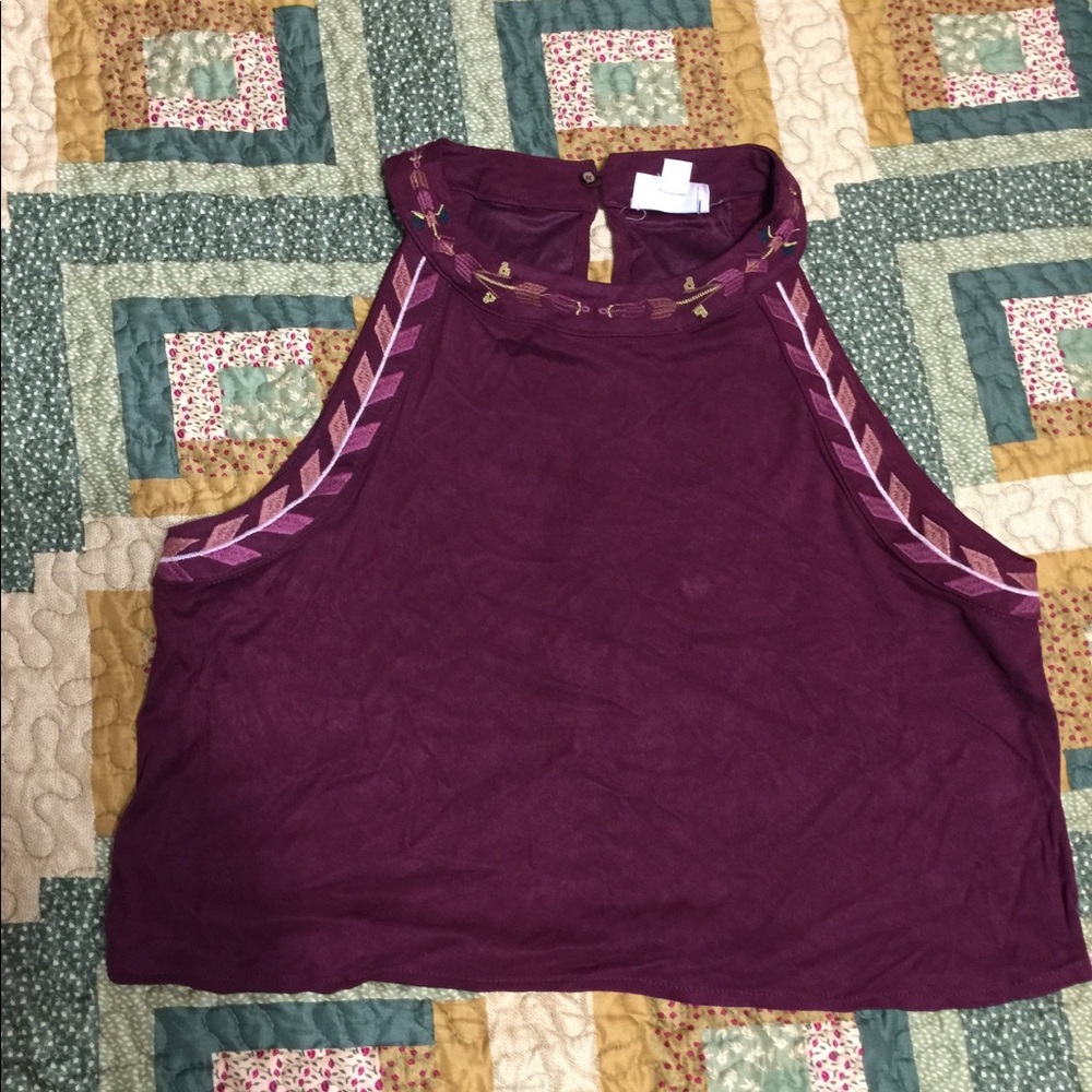 Velvet crop top