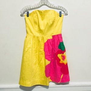 lilly pulitzer lottie yellow star fruit dress