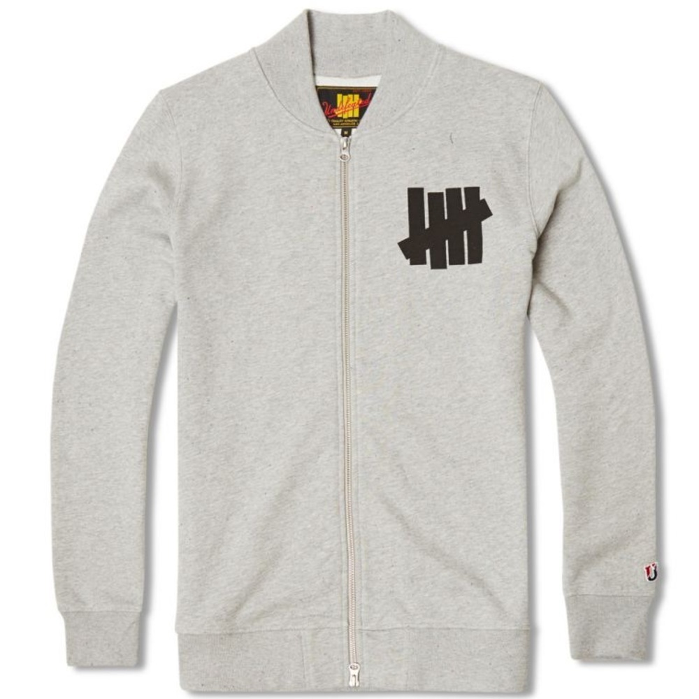 UNDEFEATED REVOLUTION VARSITY JACKET, GREY, large