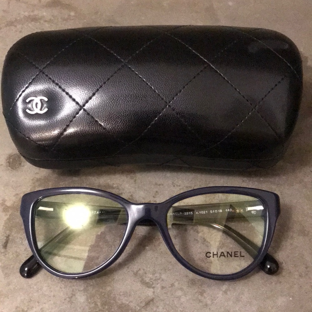 Chanel 3315 Glasses - Purple Tortoise Temples
