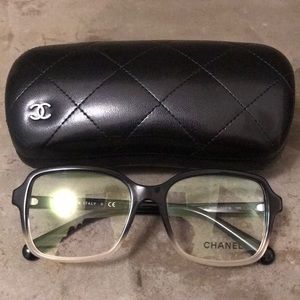 Chanel 3339 Glasses - Black Clear Fade