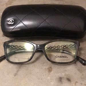 Chanel 3318 Glasses - Black Chain Temple