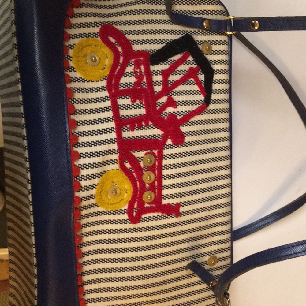 Fire Truck-Stop traffic exquisite J rare handbag