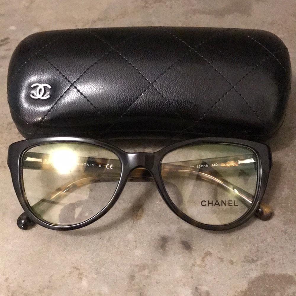 Chanel 3315 Glasses - Dark Brown Tort Temples