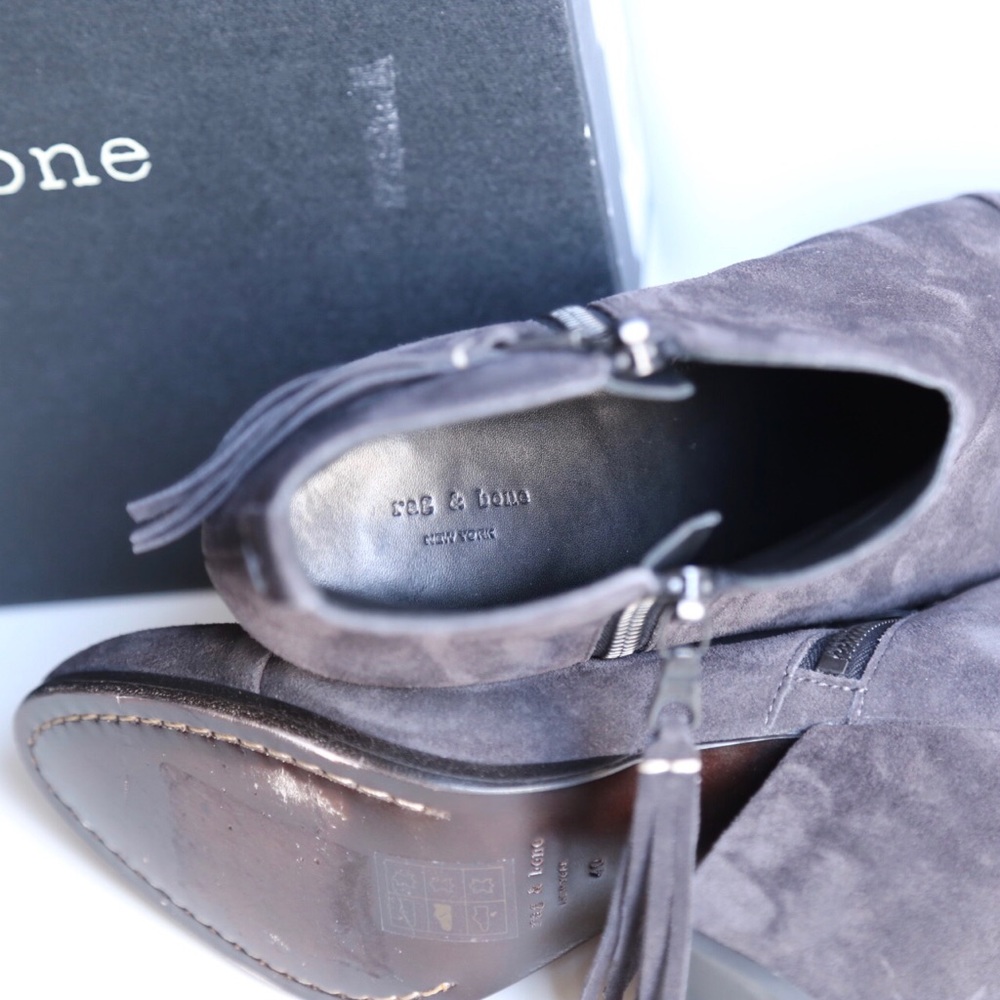 Rag & Bone suede ankle booties new block heel - Picture 4 of 4