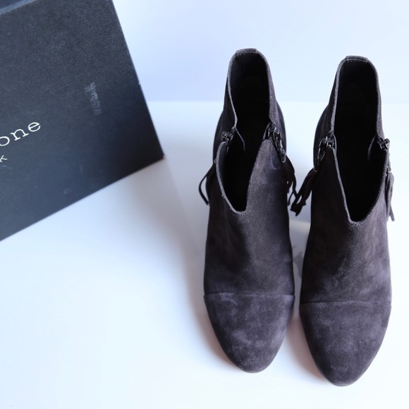 Rag & Bone suede ankle booties new block heel - Picture 2 of 4