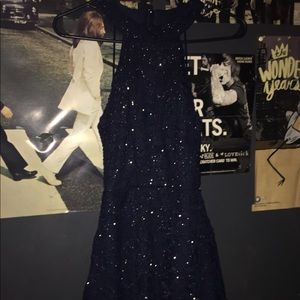 Navy blue homecoming dress