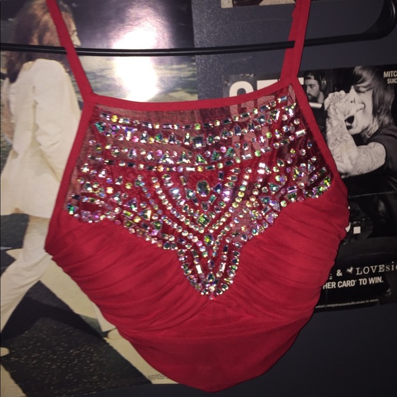 2-piece red homecoming dress - Picture 2 of 3