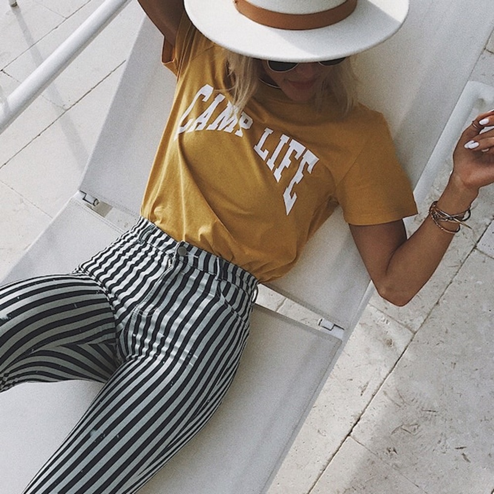 Yellow Camp Life Graphic Tee 🌞🌻🍋💛