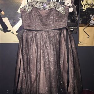 Black/Brown homecoming dress