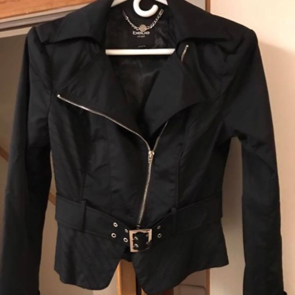 Gorgeous Bebe Black Short Moto Jacket 🎀