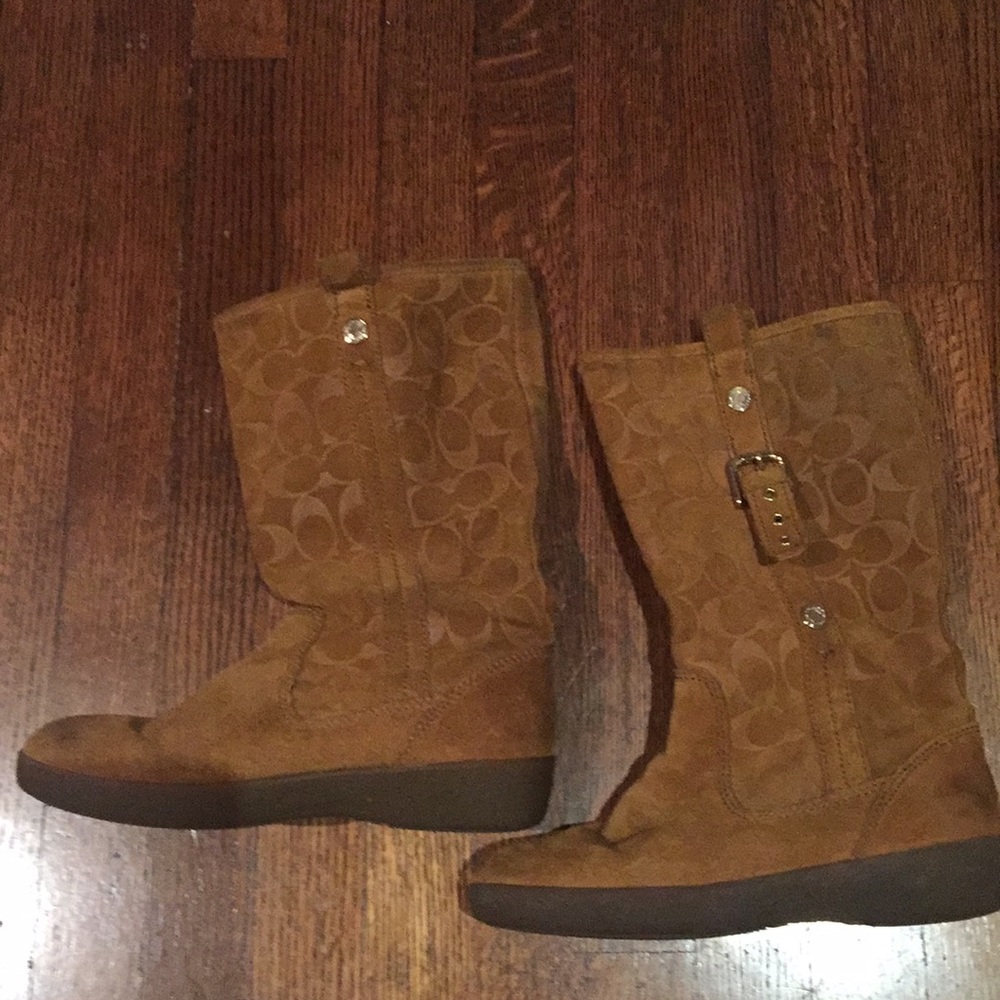 Coach Women’s Brown Suede Boots Size 7 1/2B
