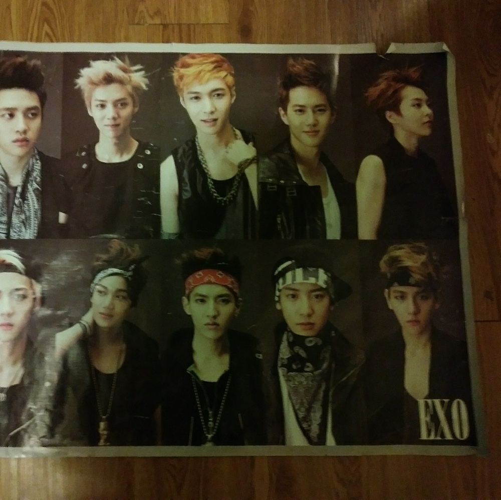 Kpop exo wolf era poster