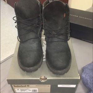 Sz 12 black timberland boots