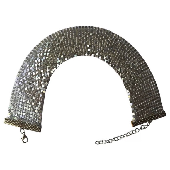 💫Silver link Choker celebrity fashion Necklace 💫 - Picture 2 of 3