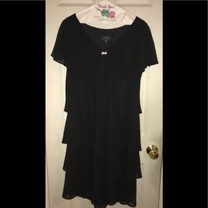 Patra Joanna Chen Black Layered Dress Size 16