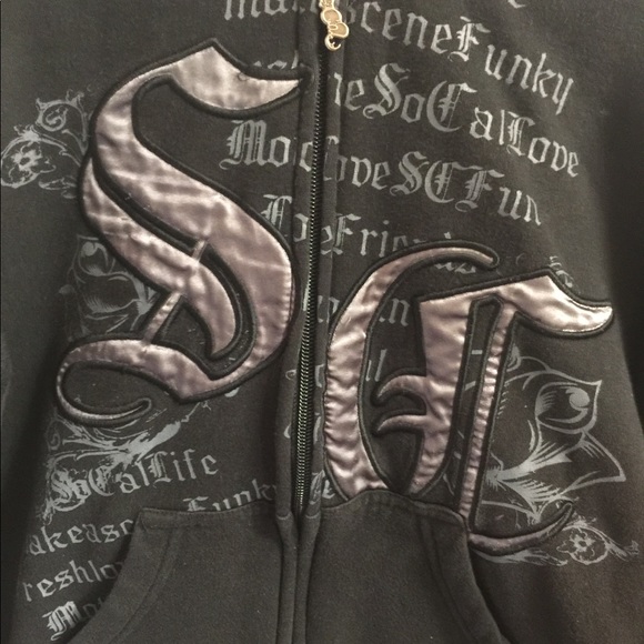 So Cal M zip up hoodie - Picture 3 of 5