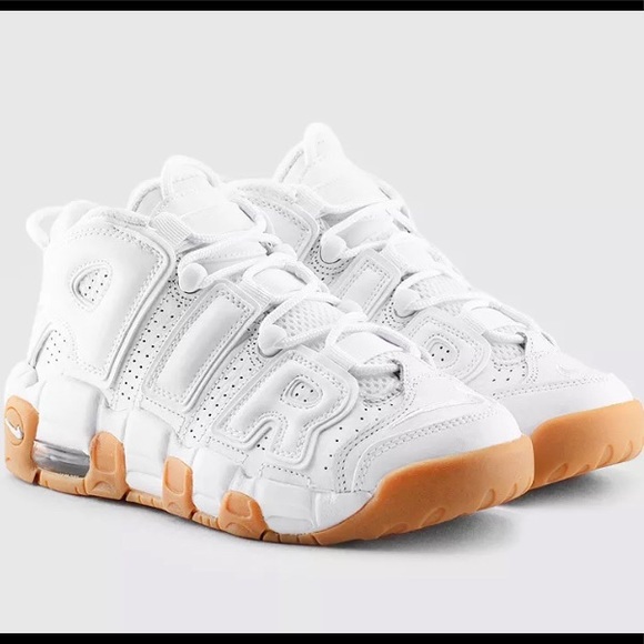 Nike Air MoreUptempo White 6.5 Gum Bottom - Picture 1 of 8