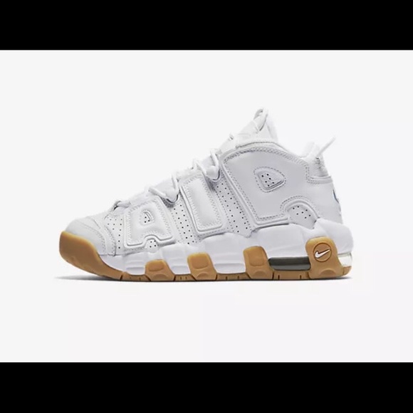 Nike Air MoreUptempo White 6.5 Gum Bottom - Picture 2 of 8