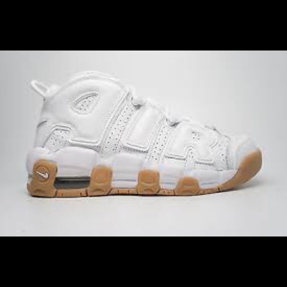 Nike Air MoreUptempo White 6.5 Gum Bottom - Picture 4 of 8